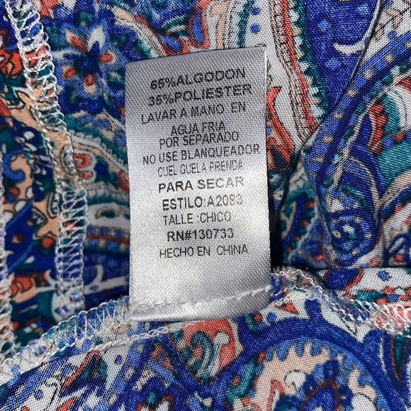 Umgee paisley trapeze style dress size small - Picture 7 of 8